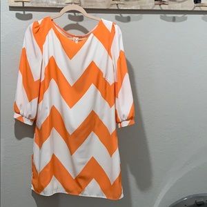 Chevron Shift dress